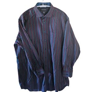 Paul Fredrick Men's Multicolor Striped Shirt 16x32 CL0030